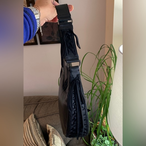 SOLD🔥Authentic DIOR ADMIT IT Lace up sides zip top clasp leather shoulder bag - Picture 10 of 16